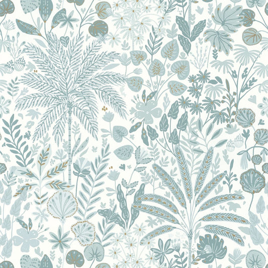 Hygge Hope Wallpaper - Smoke Blue - Caselio - 100596029 - Premier Wallcovering