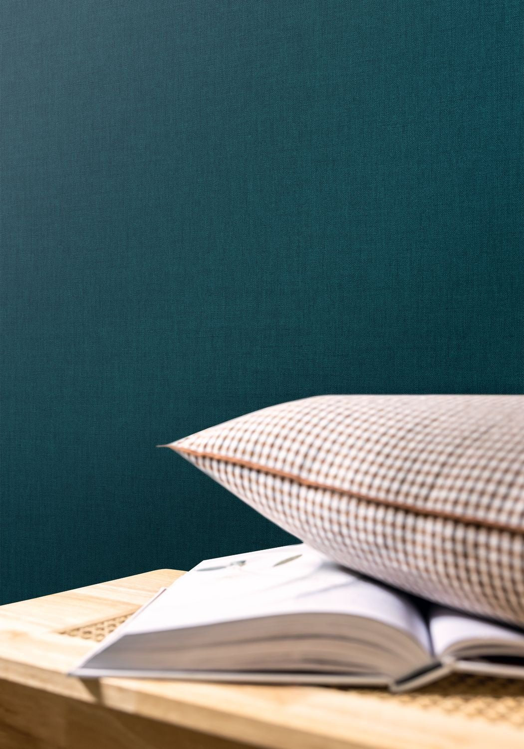 Hygge Uni Wallpaper - Bleu Nuit - Caselio - 100606638 - Premier Wallcovering