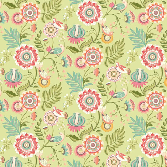 Ichika Trail Wallpaper - Coral & Apple - Ohpopsi - IKA50108W - Premier Wallcovering
