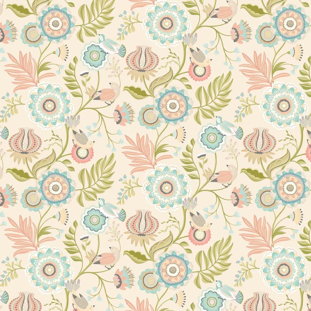 Ichika Trail Wallpaper - Soft Pastel - Ohpopsi - IKA50109W - Premier Wallcovering