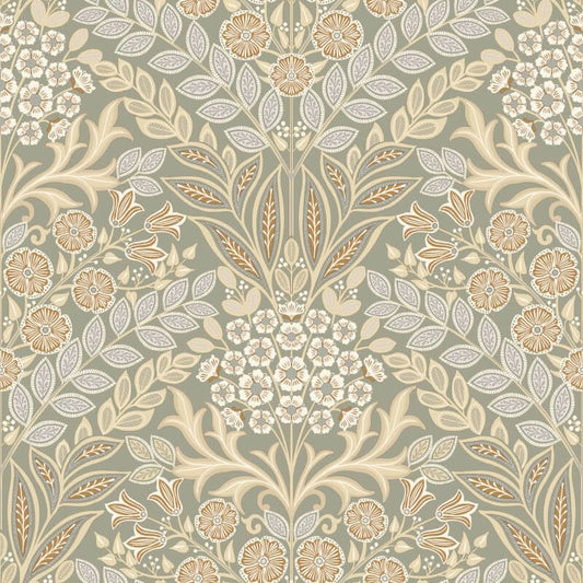 Icon Belvedere Floral Wallpaper - Taupe - Grandeco - IC2102 - Premier Wallcovering