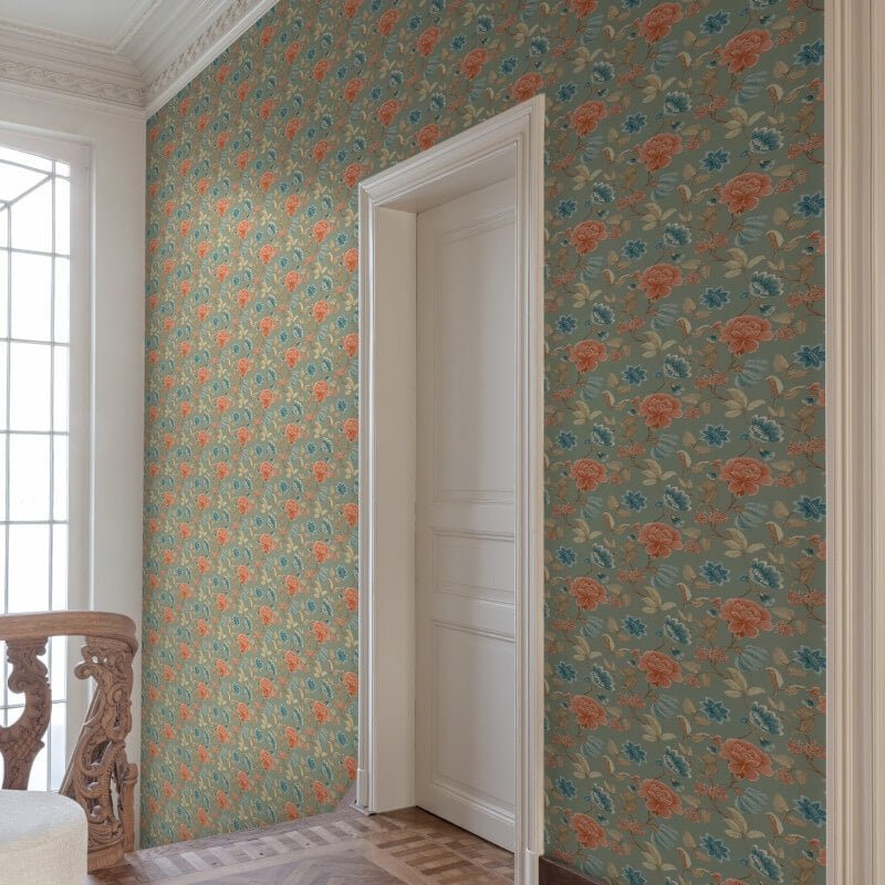 Icon Celia Floral Trail Wallpaper - Grey - Grandeco - IC3103 - Premier Wallcovering