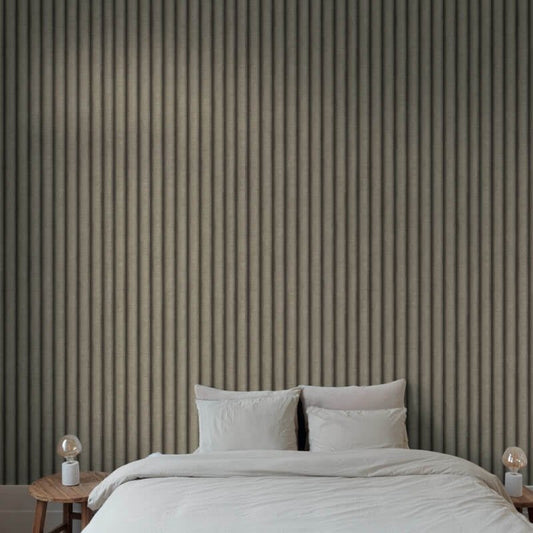 Icon Gilded Stripe Wallpaper - Bronze - Grandeco - 196701 - Premier Wallcovering