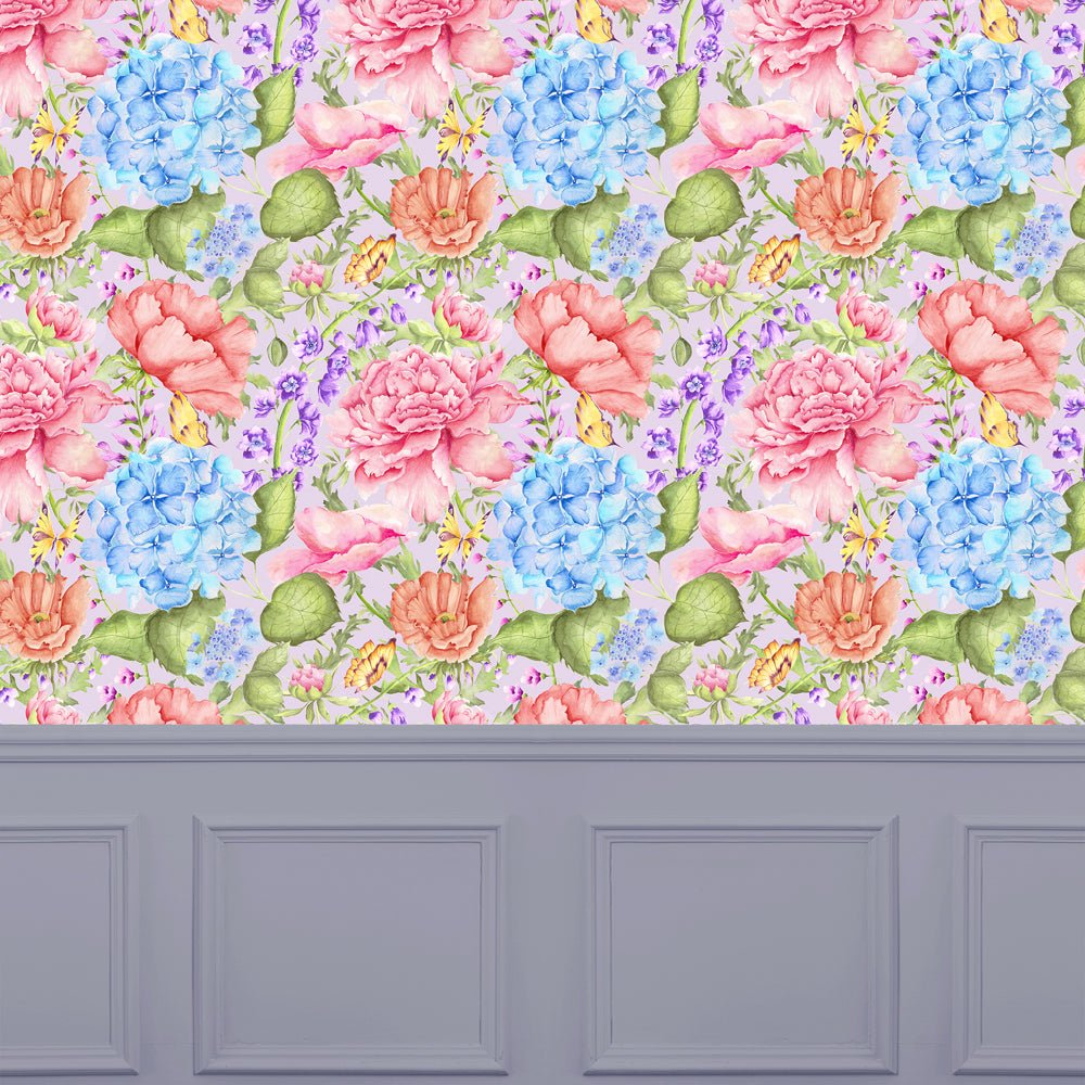 Idalia Wallpaper - Heather - Voyage Maison - IDALIA/WPO/HEA - Premier Wallcovering