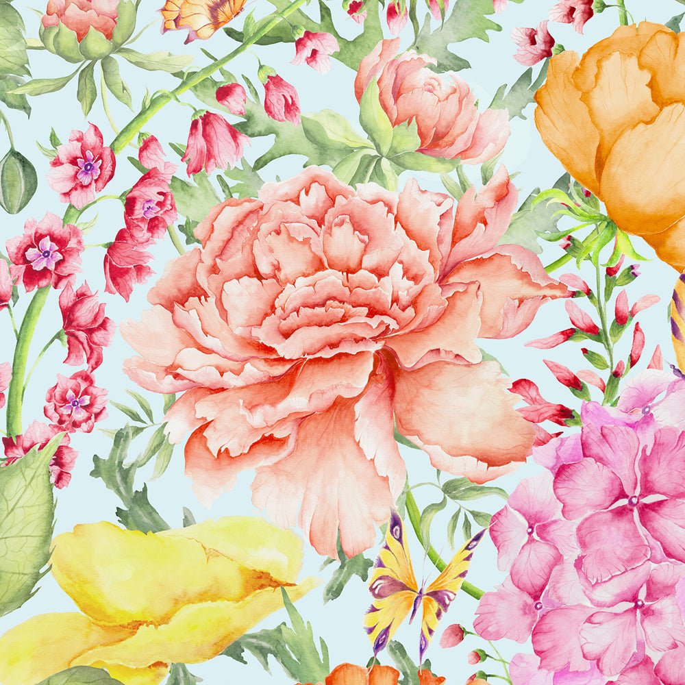 Idalia Wallpaper - Duck Egg Blue - Voyage Maison - IDALIA/WPO/DEB - Premier Wallcovering