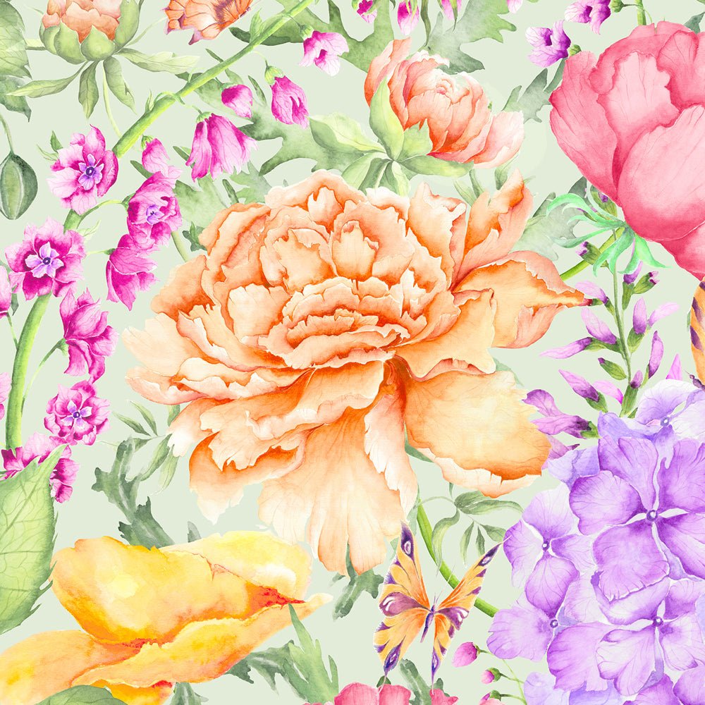 Idalia Wallpaper - Sage - Voyage Maison - IDALIA/WPO/SAG - Premier Wallcovering