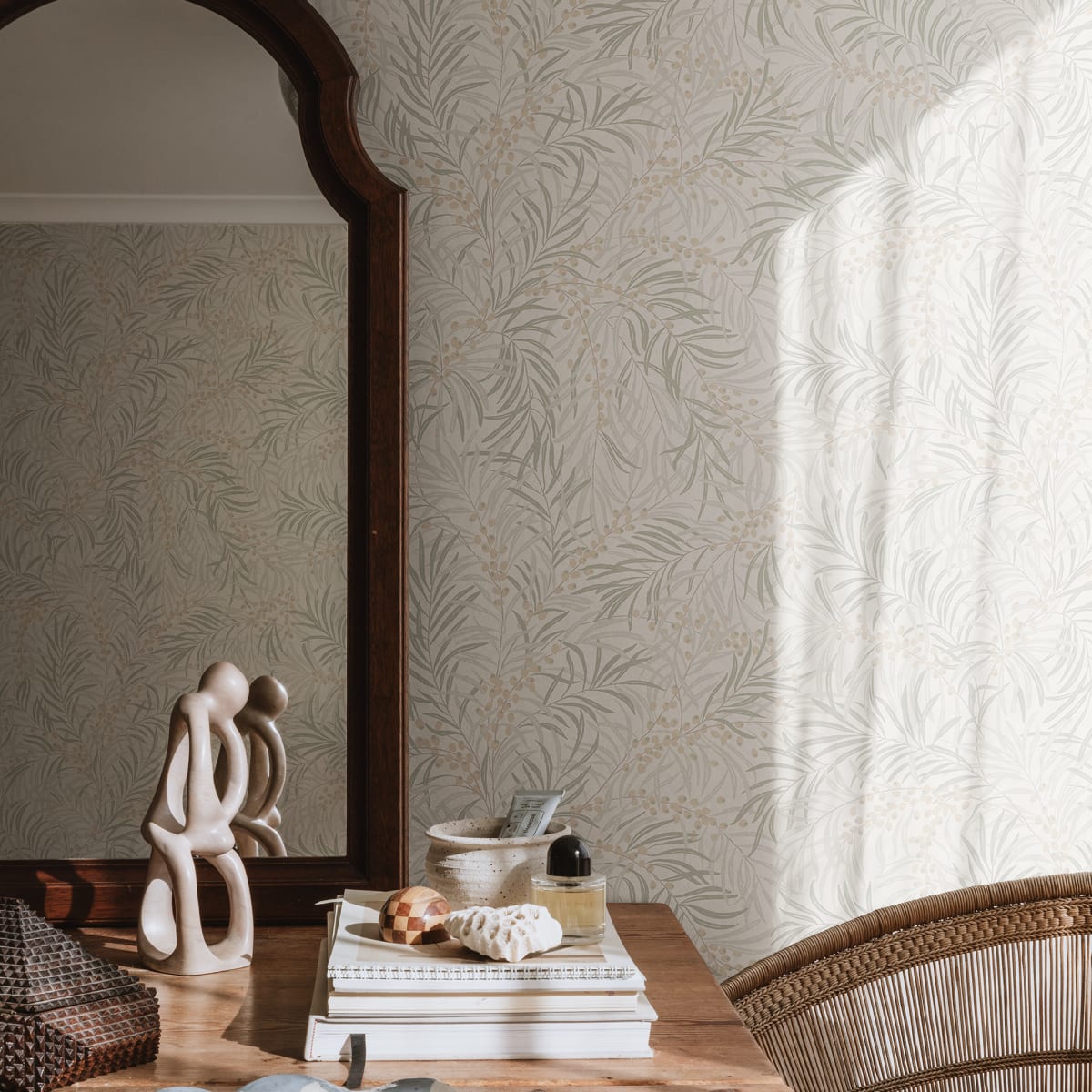 Idun Wallpaper - Sandstone - Sandberg - S10206 - Premier Wallcovering