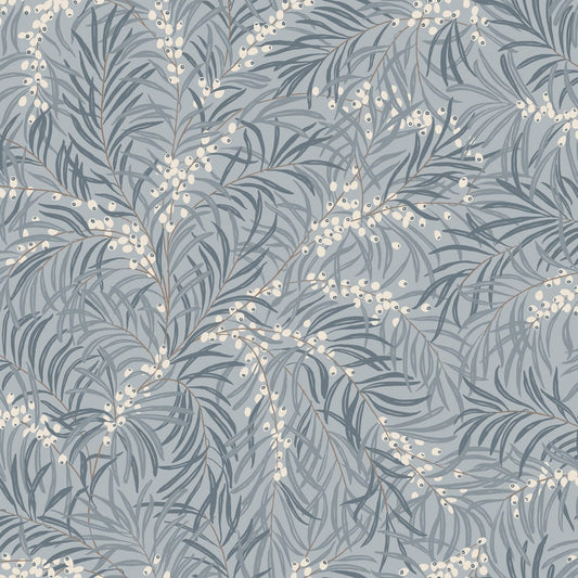 Idun Wallpaper - Misty Blue - Sandberg - S10226 - Premier Wallcovering