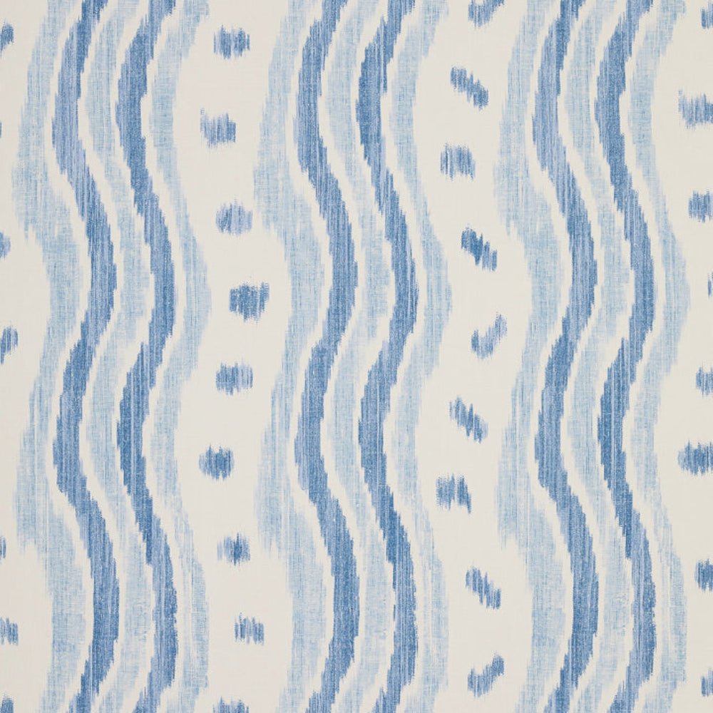 Ikat Stripe Wallpaper - Azure - Blithfield - 693-02 - Premier Wallcovering