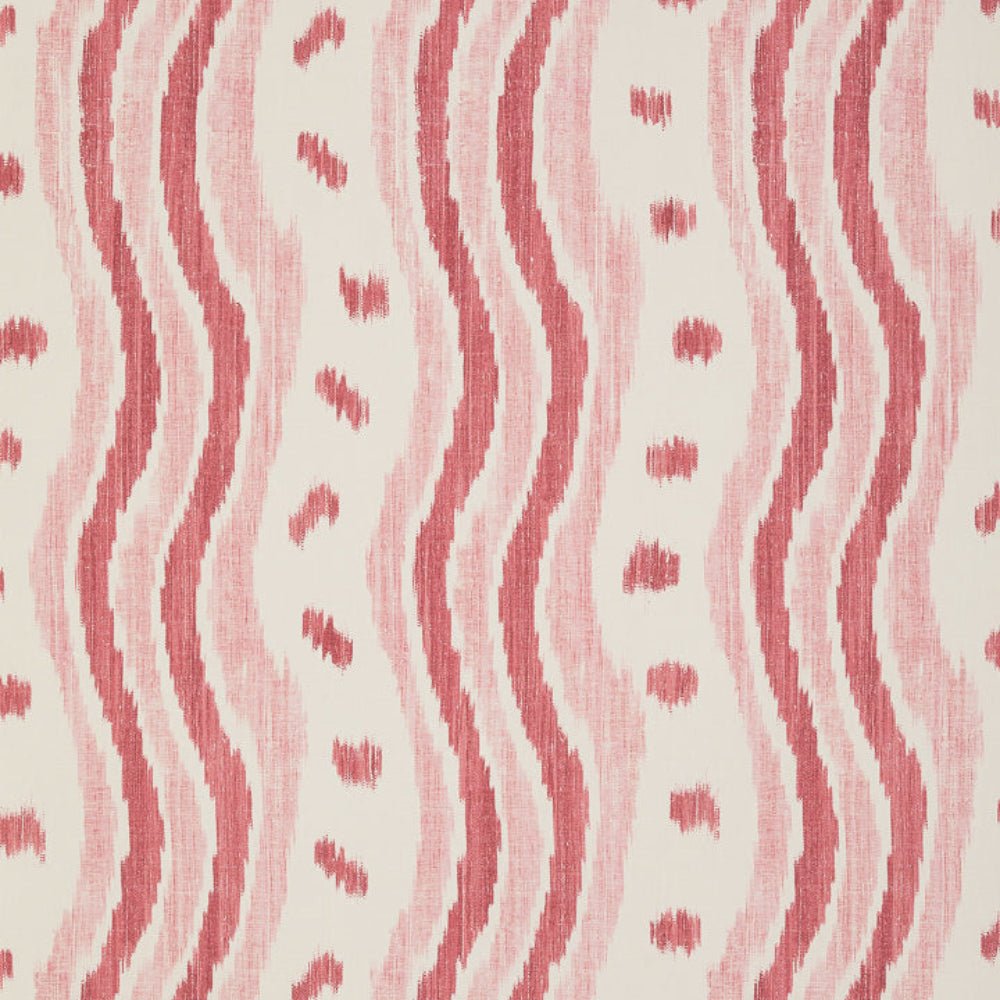 Ikat Stripe Wallpaper - Coral - Blithfield - 693-04 - Premier Wallcovering