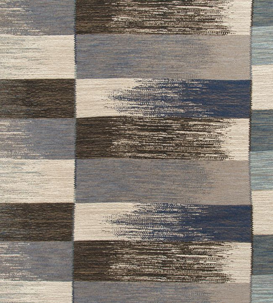 Ikat Weave Fabric - Indigo - Christopher Farr Cloth - CF105 - 01 - Premier Wallcovering