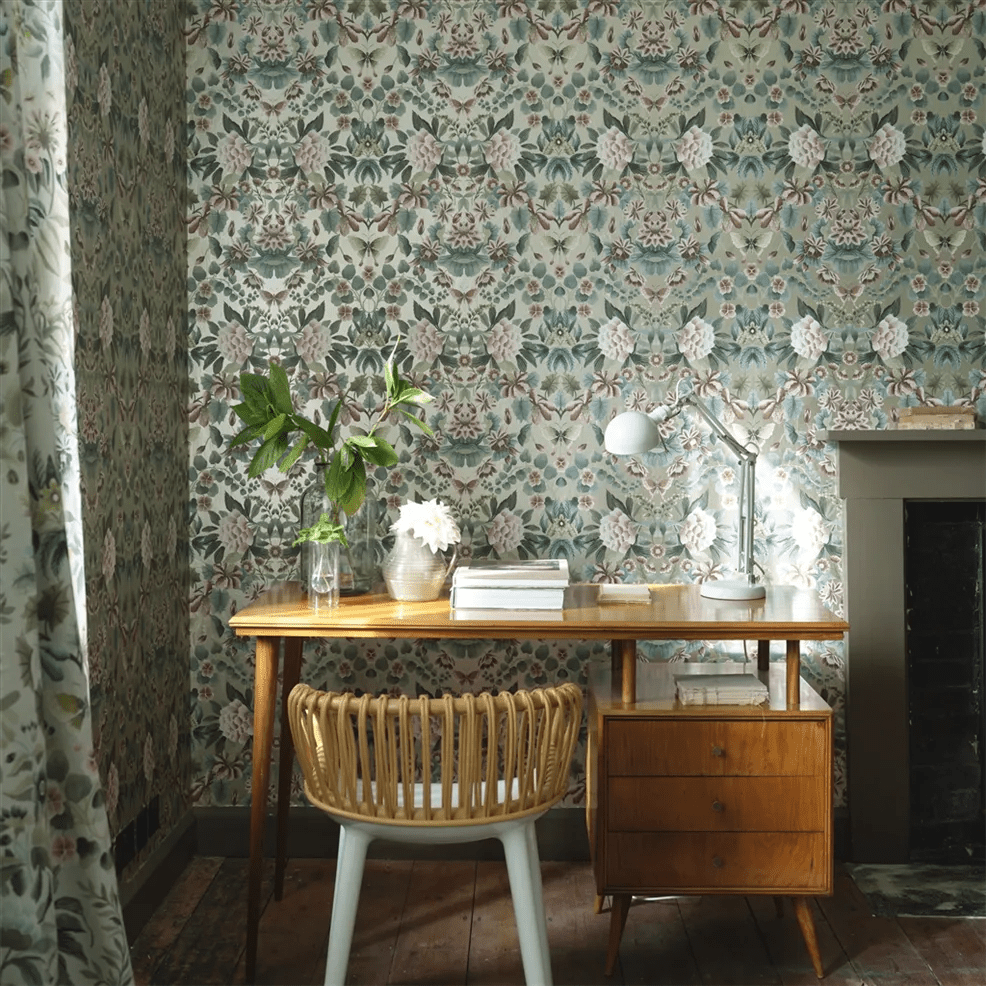 Ikebana Damask Wallpaper - Gilver - PDG1156/03 - Designers Guild - Premier Wallcovering
