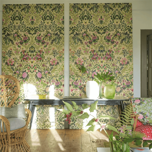 Ikebana Grande Wallpaper - Fuchsia - PDG1162/01 - Designers Guild - Premier Wallcovering