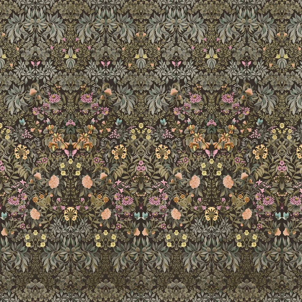 Ikebana Grande Wallpaper - Chocolate - PDG1162/02 - Designers Guild - Premier Wallcovering