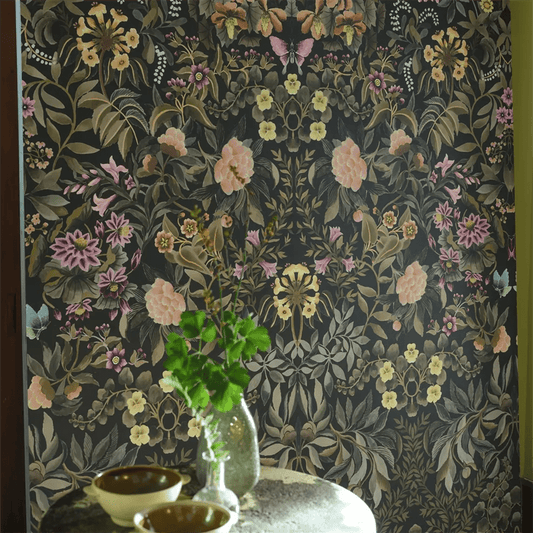 Ikebana Grande Wallpaper - Chocolate - PDG1162/02 - Designers Guild - Premier Wallcovering