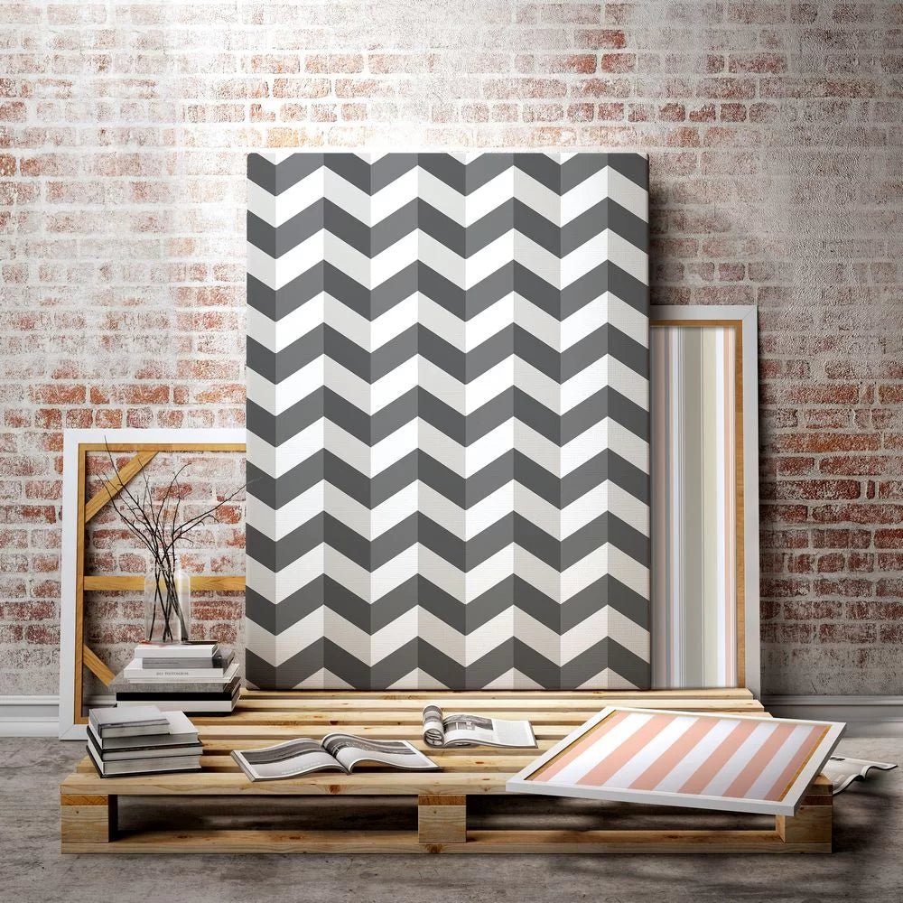 Illusion Chevron Wallpaper - Blackboard - Ohpopsi - STR50134W - Premier Wallcovering