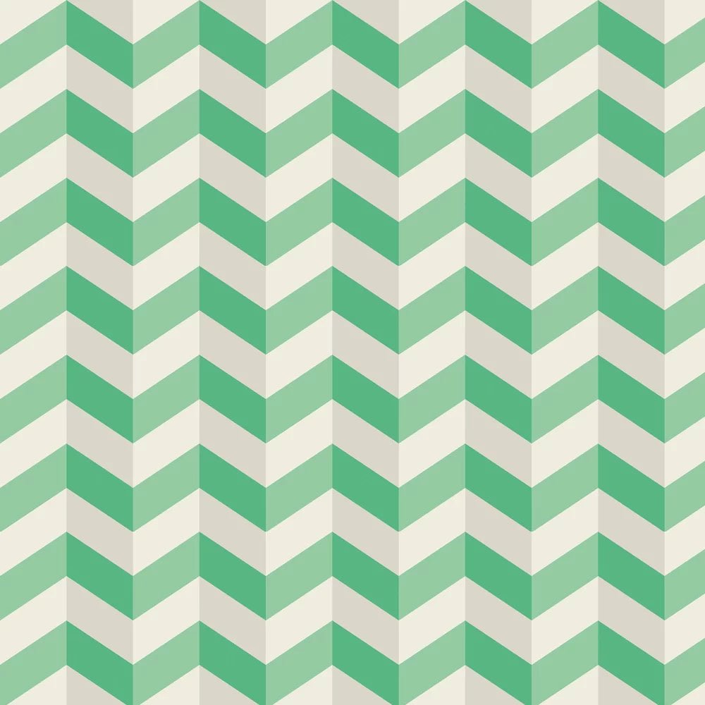 Illusion Chevron Wallpaper - Jade Twist - Ohpopsi - STR50130W - Premier Wallcovering