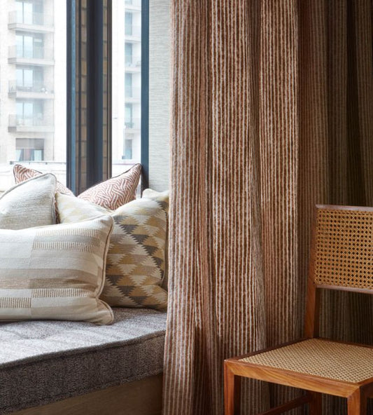 Imani Fabric - Terracotta - Christopher Farr Cloth - CFF238 - 01 - Premier Wallcovering