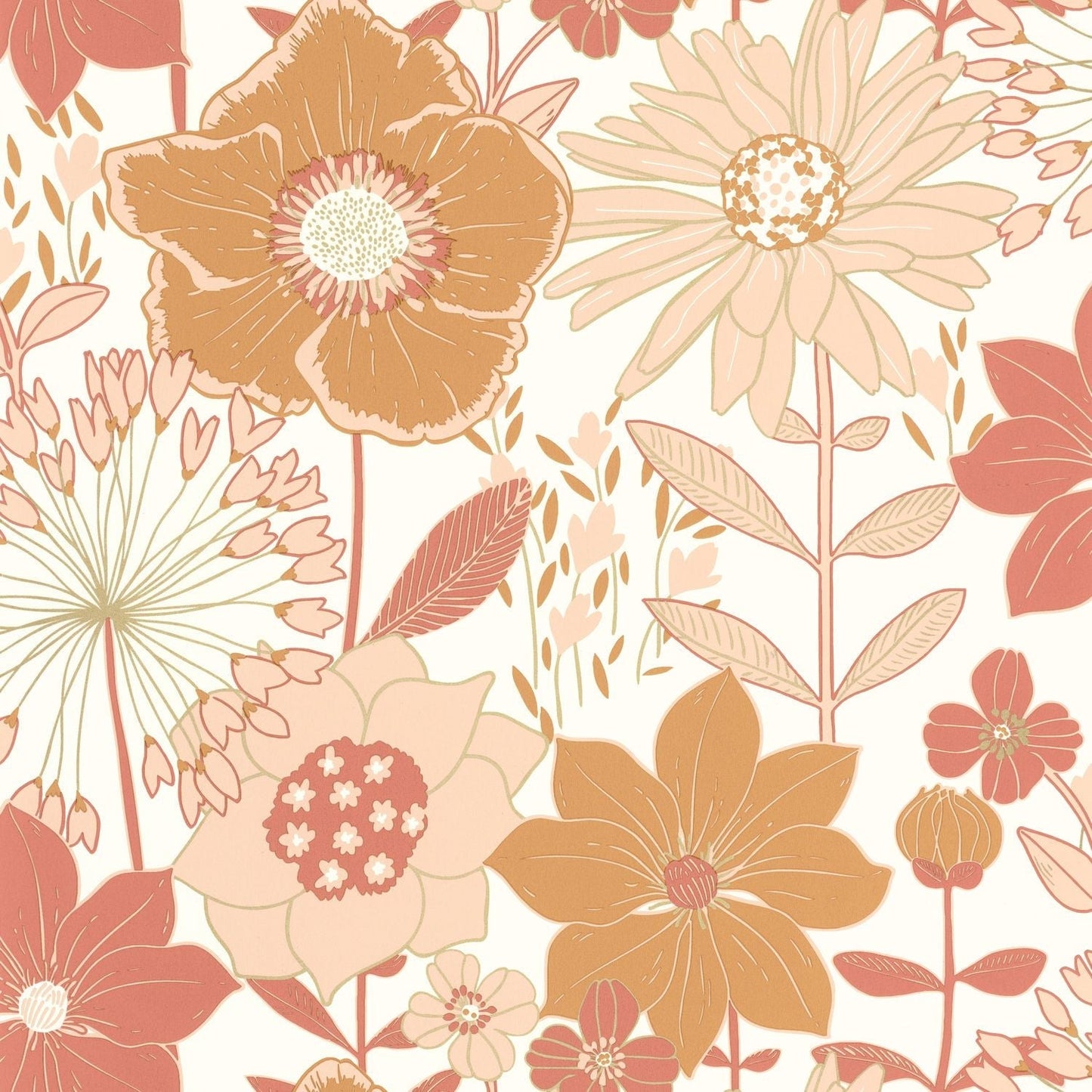 Immensite Wallpaper - Rose - Caselio - 104553000 - Premier Wallcovering