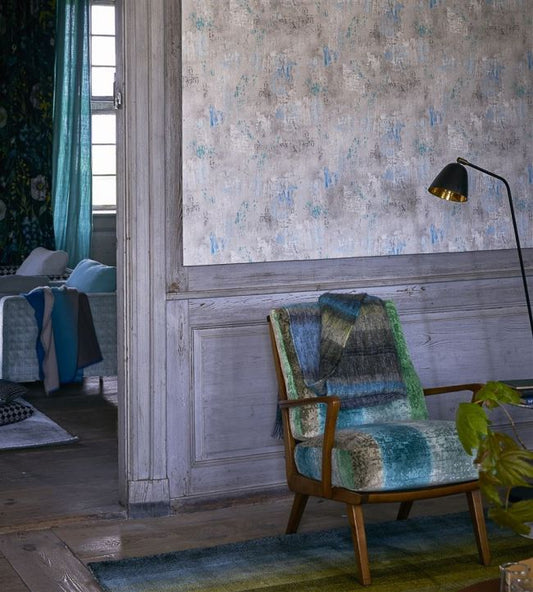 Impasto Wallpaper - Azure - PDG1034/05 - Designers Guild - Premier Wallcovering