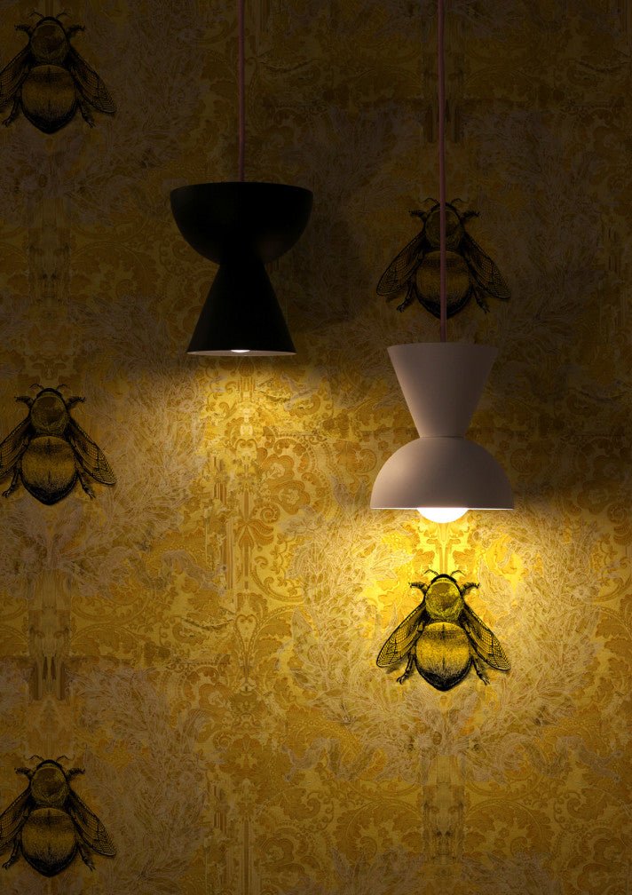 Imperial Apiary Wallpaper - Yellow - Timorous Beasties - TB/IMA/MICA/01 - Premier Wallcovering