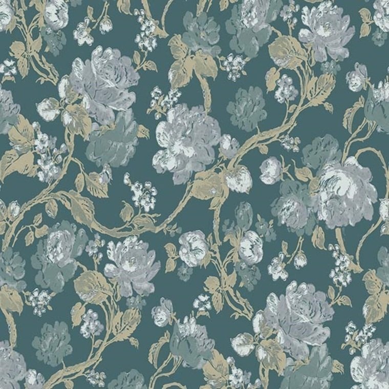 Impressionism Heritage Wallpaper - Green - K & K - 600208 - Premier Wallcovering