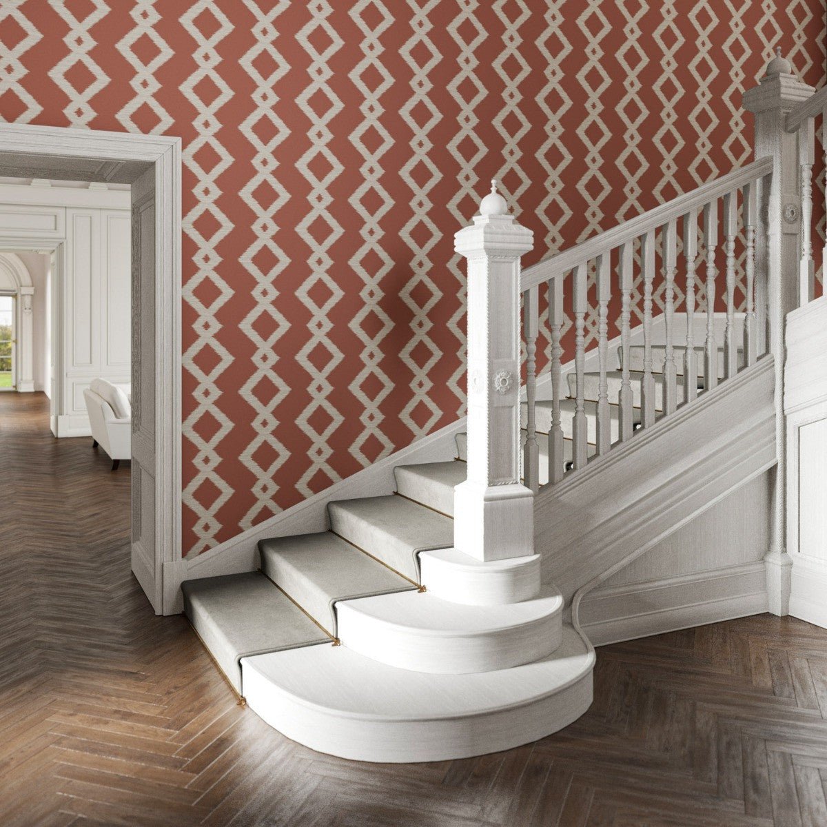 Inca Wallpaper - Spice - Warner House - Premier Wallcovering