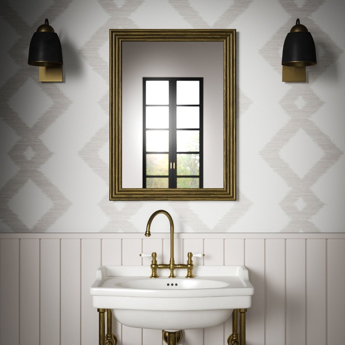 Inca Wallpaper - Ivory - Warner House - Premier Wallcovering