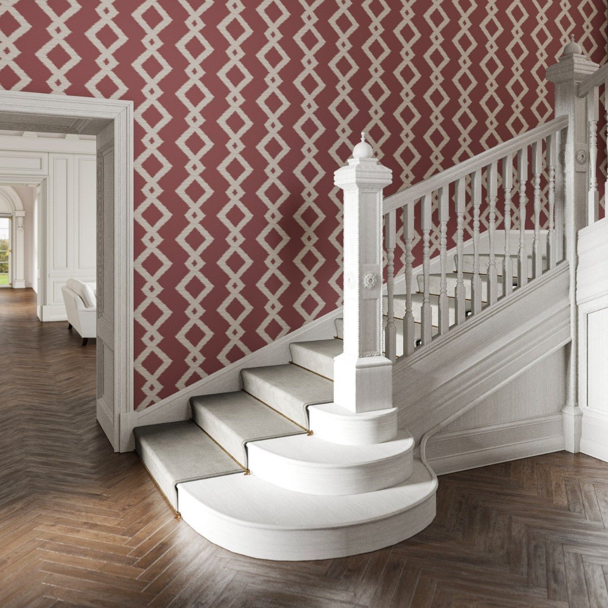 Inca Wallpaper - Brick - Warner House - Premier Wallcovering