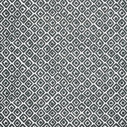 Indian Diamond Wallpaper - Black - Thibaut - T10661 - Premier Wallcovering