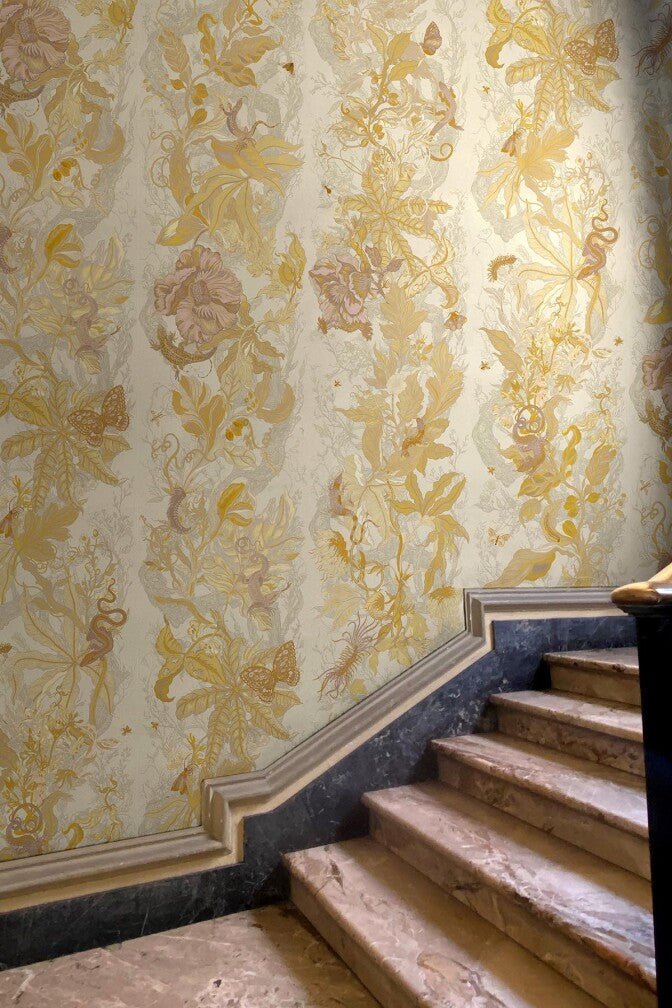 Indie Jungle Wallpaper - Rosy Maple - Timorous Beasties - JNGL/IJNGL/TXMT/03 - Premier Wallcovering