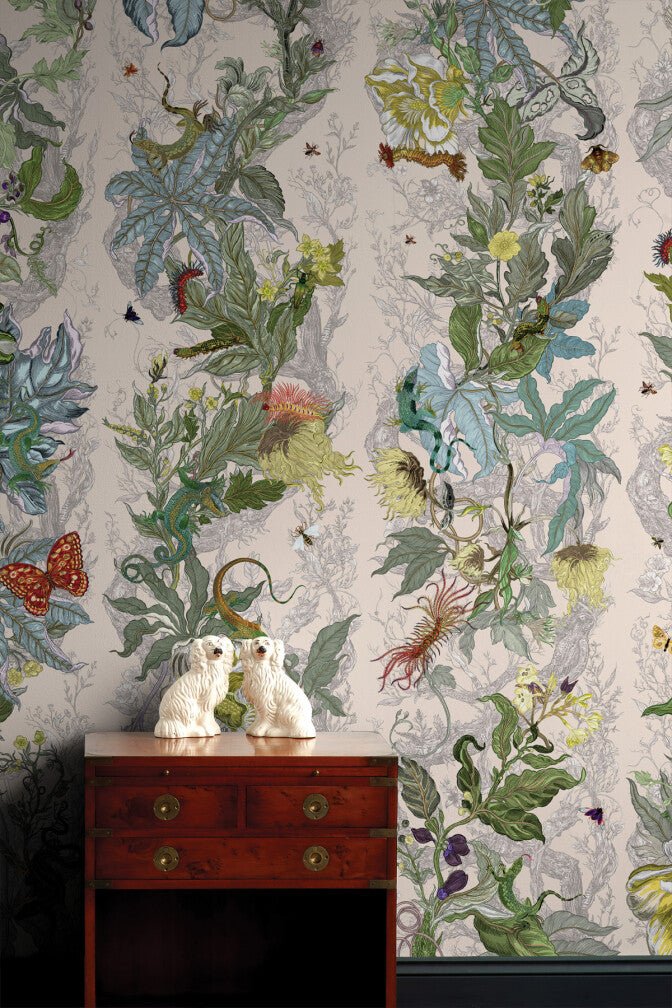 Indie Jungle Wallpaper - Shoebill - Timorous Beasties - JNGL/IJNGL/TXMT/02 - Premier Wallcovering