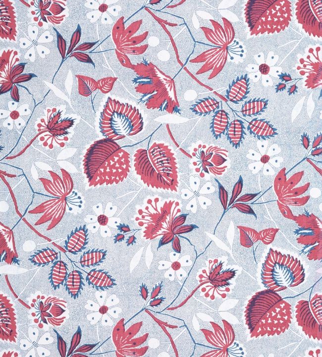 Indienne Hazel Wallpaper - Red and Blue - AT15115 - Anna French - Premier Wallcovering