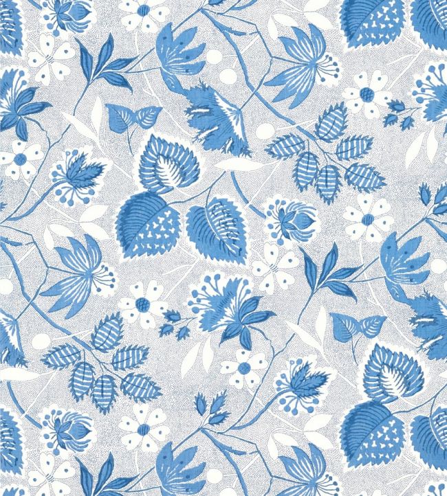 Indienne Hazel Wallpaper - Blue - AT15116 - Anna French - Premier Wallcovering