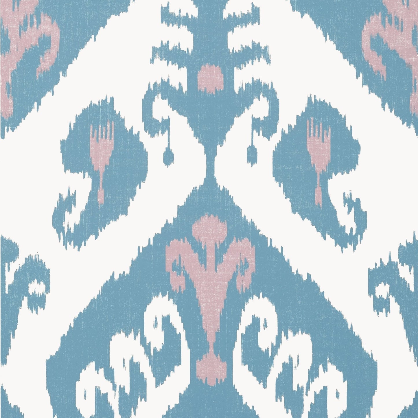 Indies Ikat Wallpaper - Lavender & French Blue - Thibaut - T16249 - Premier Wallcovering