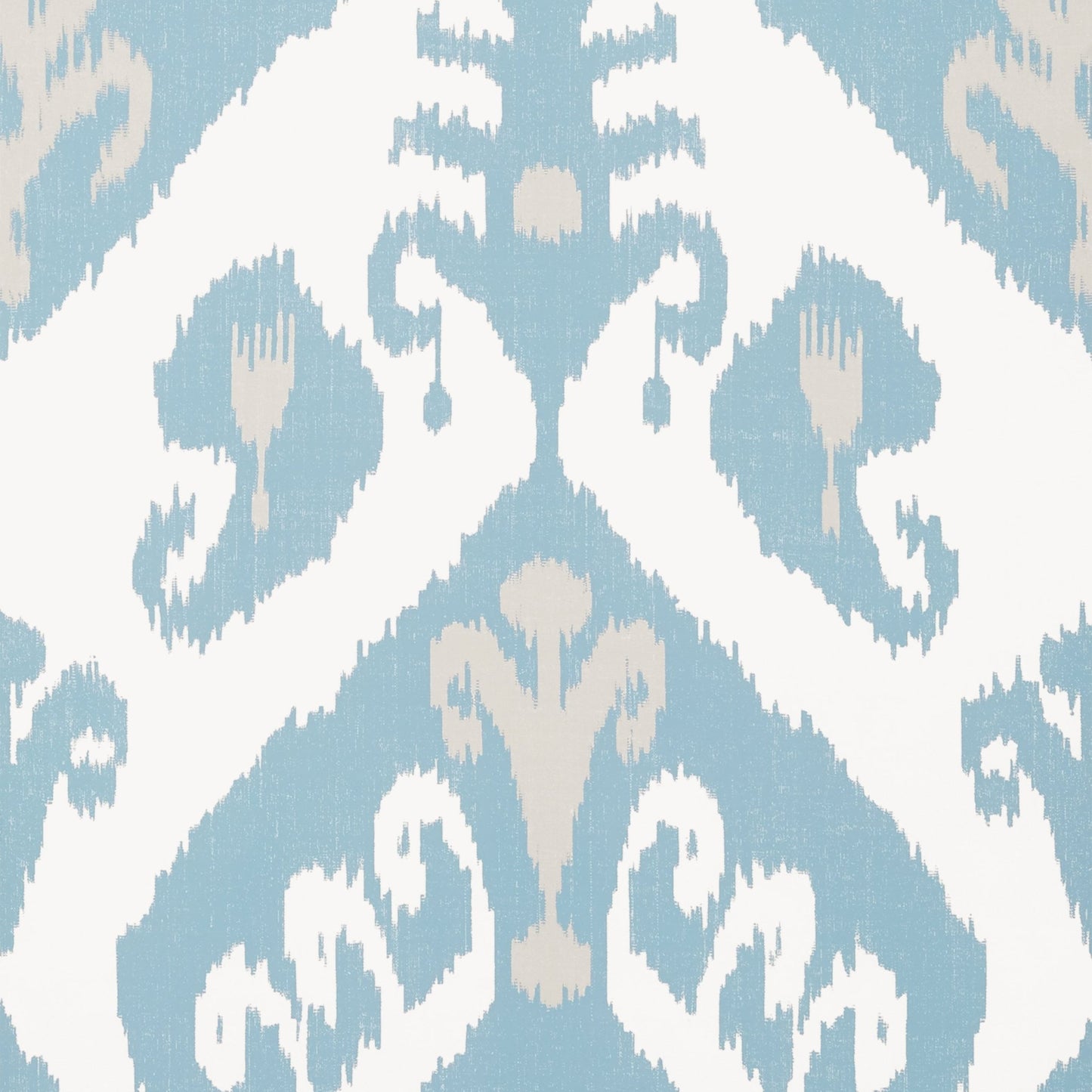 Indies Ikat Wallpaper - French Blue - Thibaut - T16248 - Premier Wallcovering