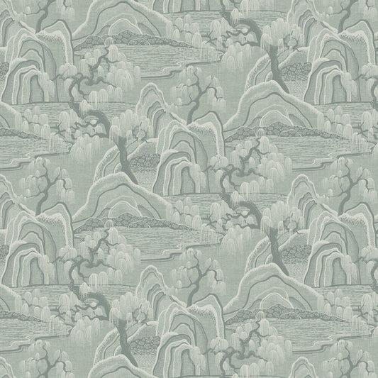 Indigo Garden Wallpaper - Grey - Green - Boråstapeter - 3131 - Premier Wallcovering