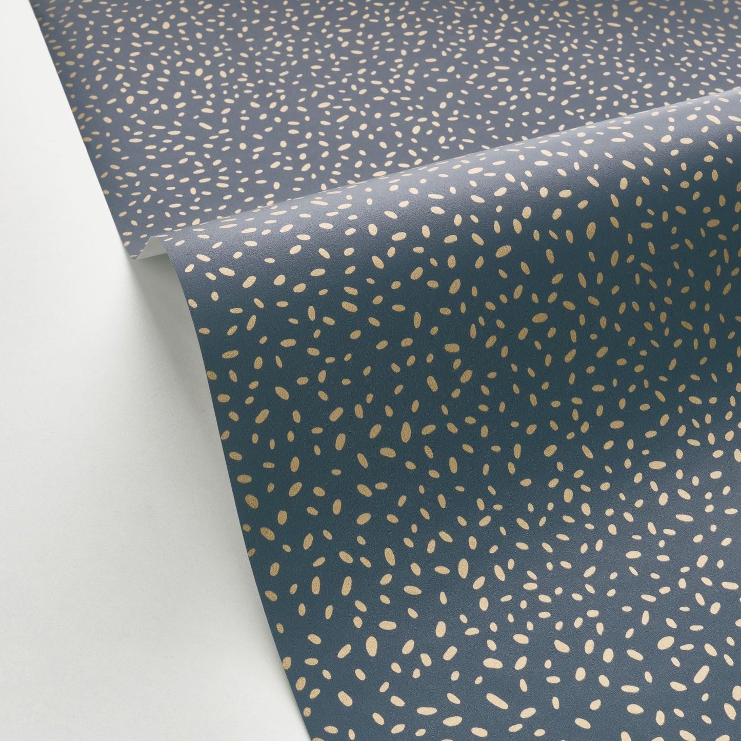 Ines Wallpaper - Bleu Nuit - Caselio - 103136129 - Premier Wallcovering