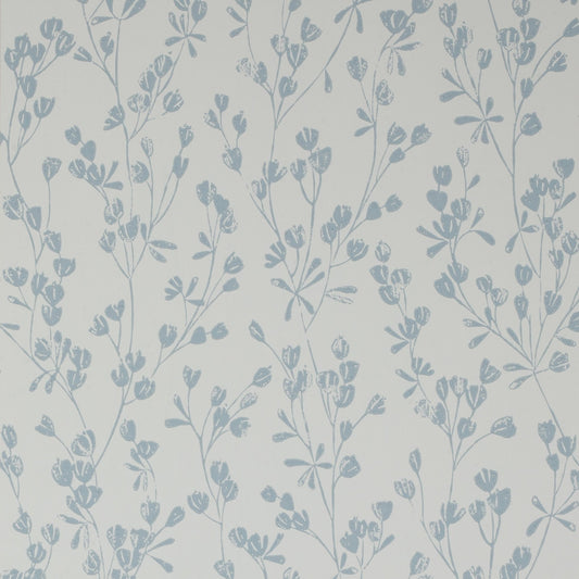 Ines Wallpaper - Cream/Blue - J178W - 04 - Jane Churchill - Premier Wallcovering