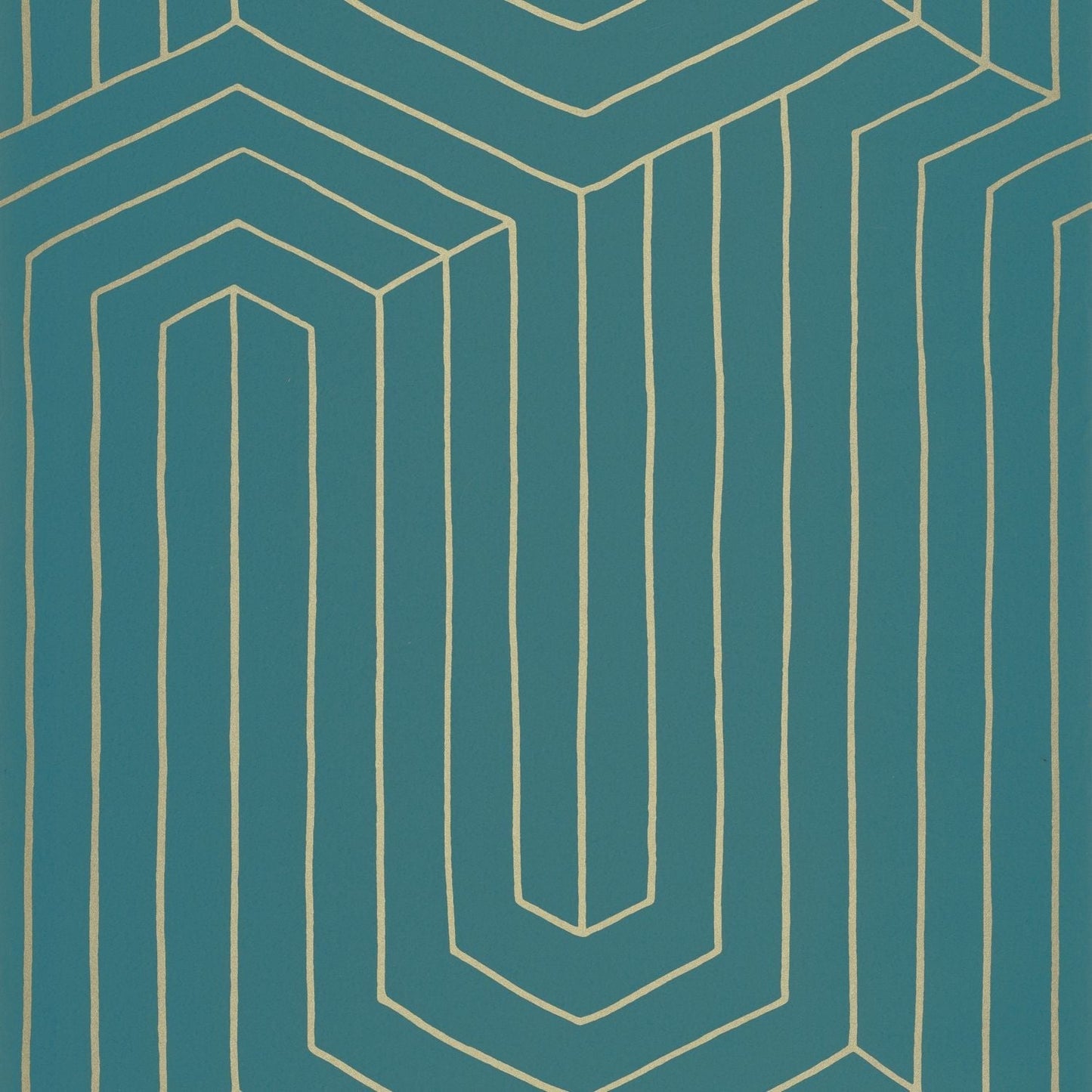 Infini Wallpaper - Bleu Canard - Caselio - 104526023 - Premier Wallcovering