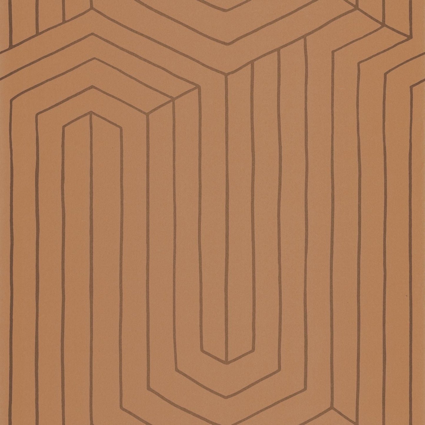 Infini Wallpaper - Camel Cuivre - Caselio - 104522029 - Premier Wallcovering