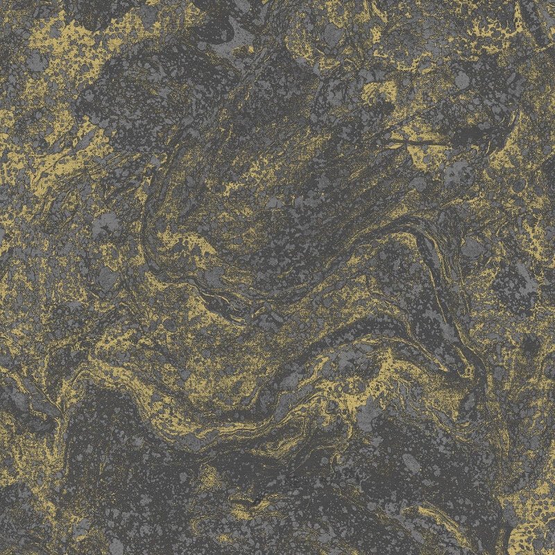 Infused Marble Metallic Wallpaper - Black/Gold - SK Filson - SK20030 - Premier Wallcovering