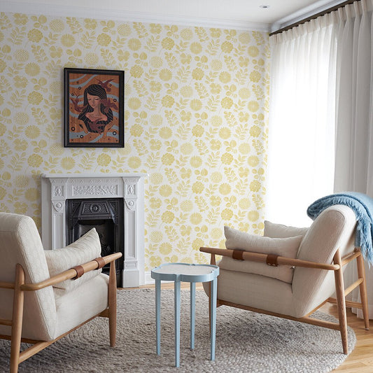 Inge Wallpaper - Ochre - A Street Prints - FD26530 - Premier Wallcovering