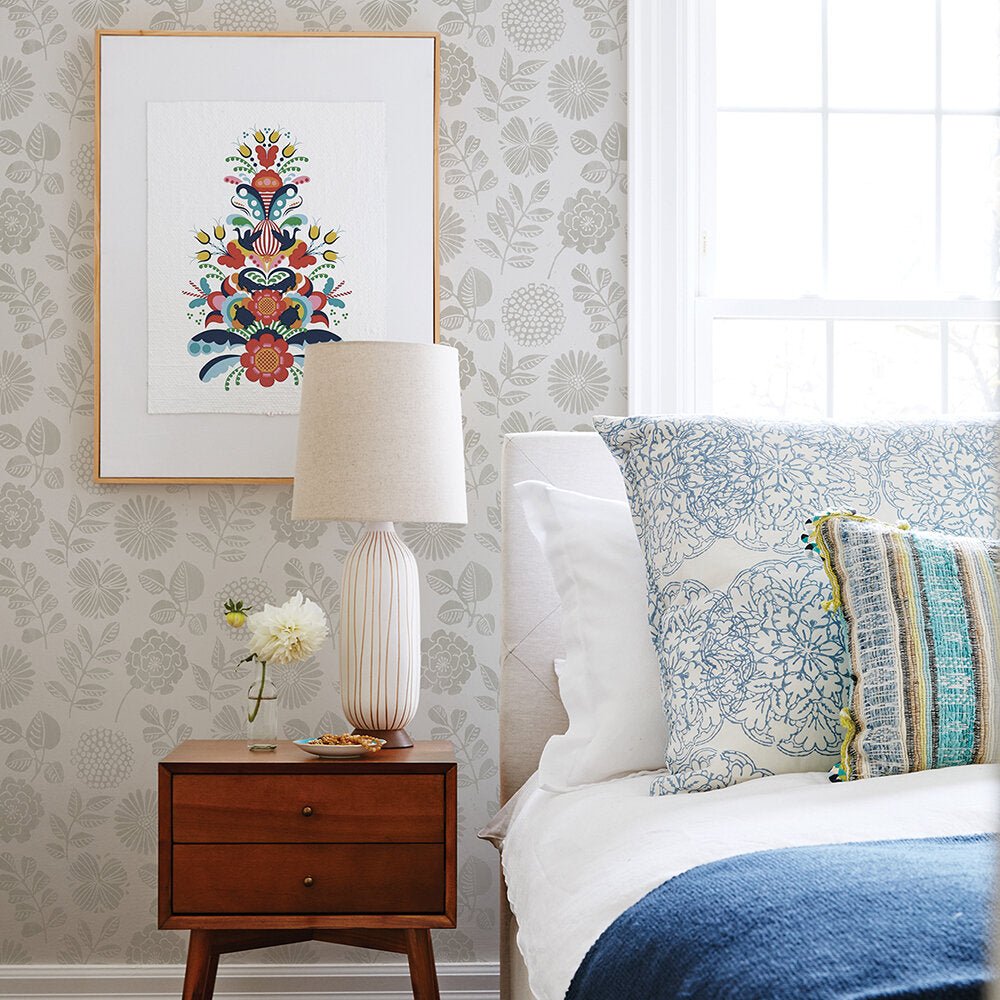 Inge Wallpaper - Grey - A Street Prints - FD26533 - Premier Wallcovering