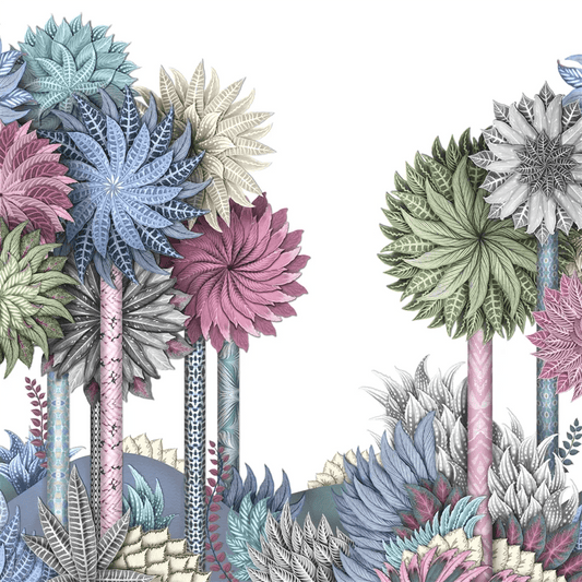 Inhotim Park Wallpaper - Azur - Christian Lacroix - PCL7051/01 - Premier Wallcovering