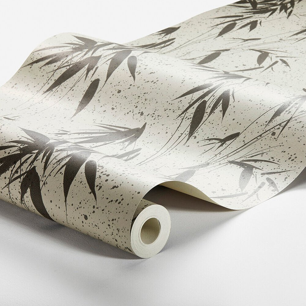 Ink Bamboo Wallpaper - Charcoal - Boråstapeter - 3113 - Premier Wallcovering