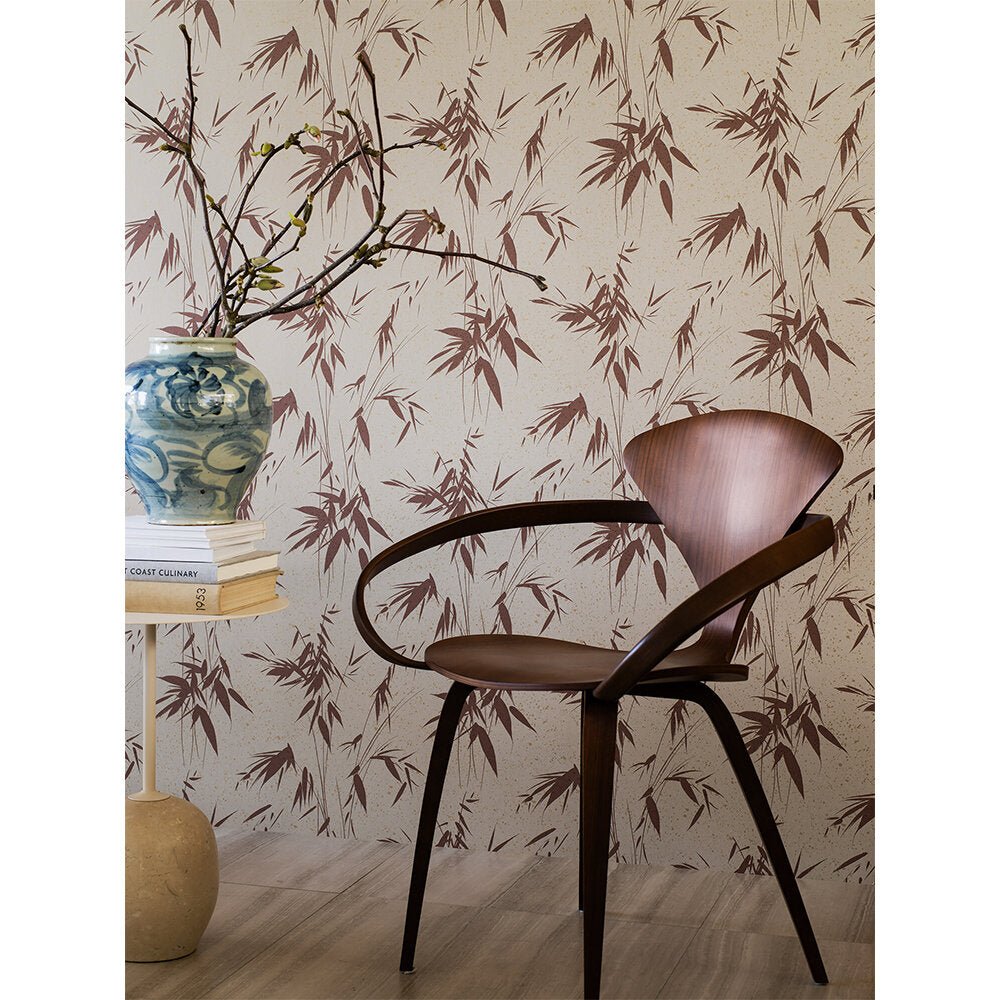 Ink Bamboo Wallpaper - Rust - Boråstapeter - 3112 - Premier Wallcovering