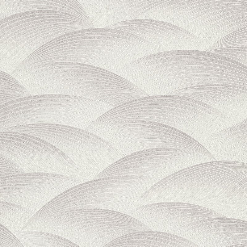 Interlocking Waves Metallic Wallpaper - Light Taupe - Erismann - 10372 - 38 - Premier Wallcovering