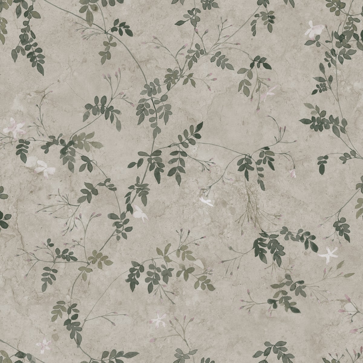 Irene Wallpaper - Olive Green - Sandberg - S10112 - Premier Wallcovering