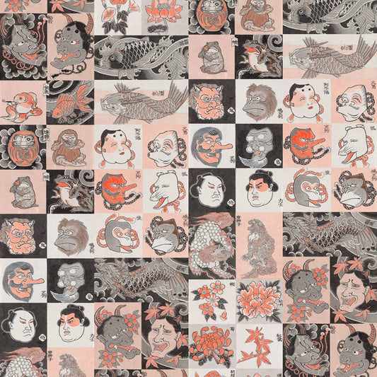 Irezumi Wallpaper - Multicolored - NLXL - KSO - 01 - Premier Wallcovering